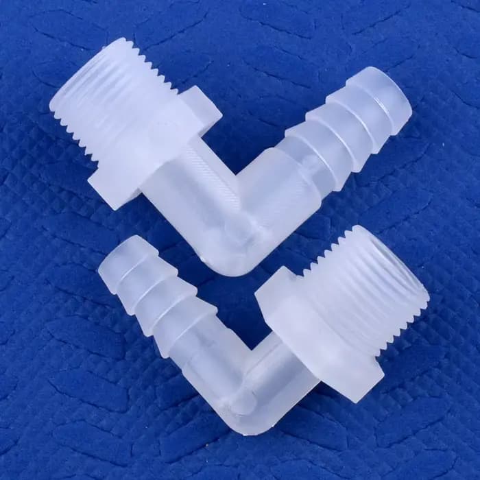 Connecteur coudé pagode PP de qualité alimentaire, raccords de pompe à Air pour réservoir d'aquarium