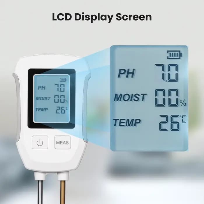 Testeur de détecteur de PH de sol 3 en 1
