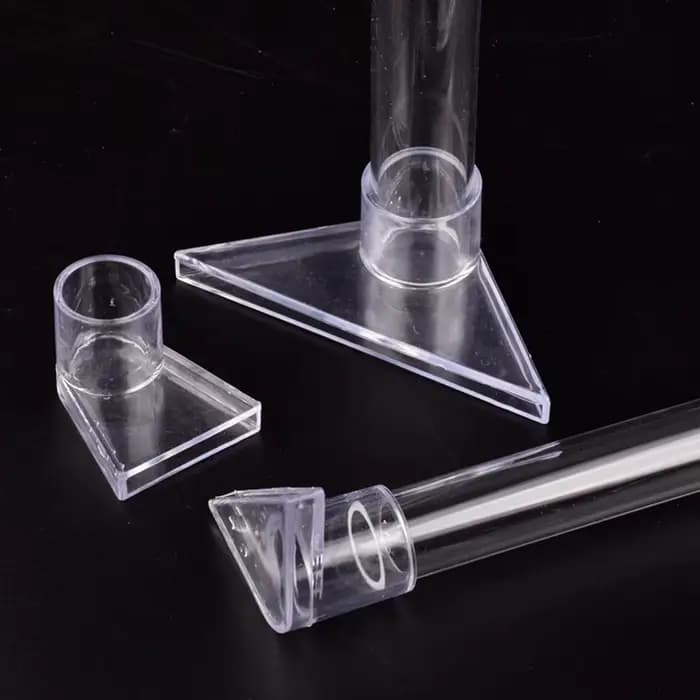 Connecteur coudé d'aquarium en acrylique transparent, 1 pièce, filtre de réservoir de poisson, sorti