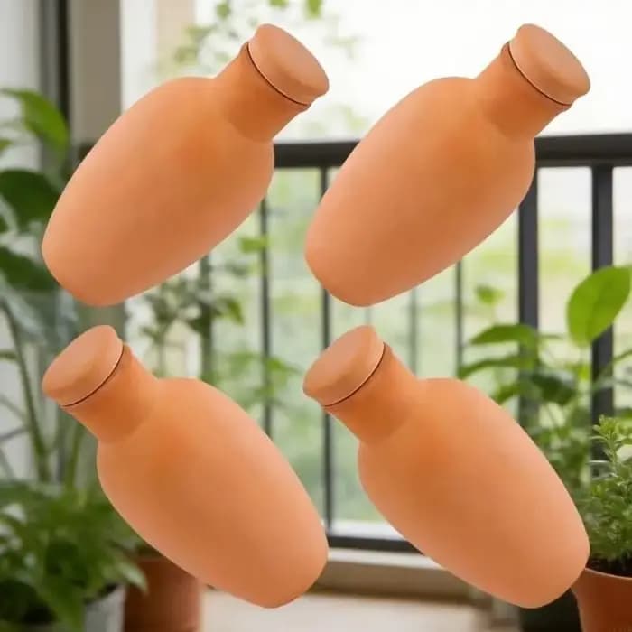4 Pièces – Système d'auto-arrosage polyvalent en terre cuite avec pointes à arrosage automatique pour un approvisionnement constant