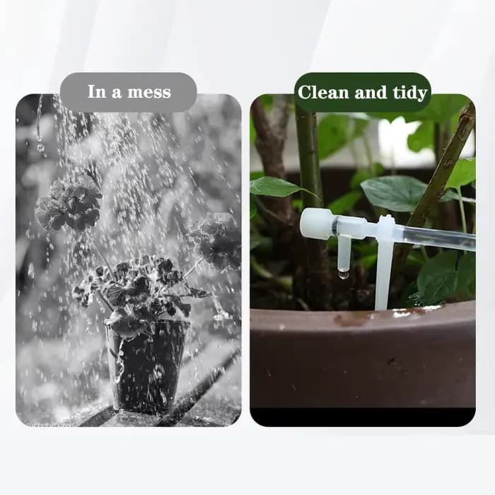 Kit d'irrigation goutte-à-goutte de jardin avec valve de régulation