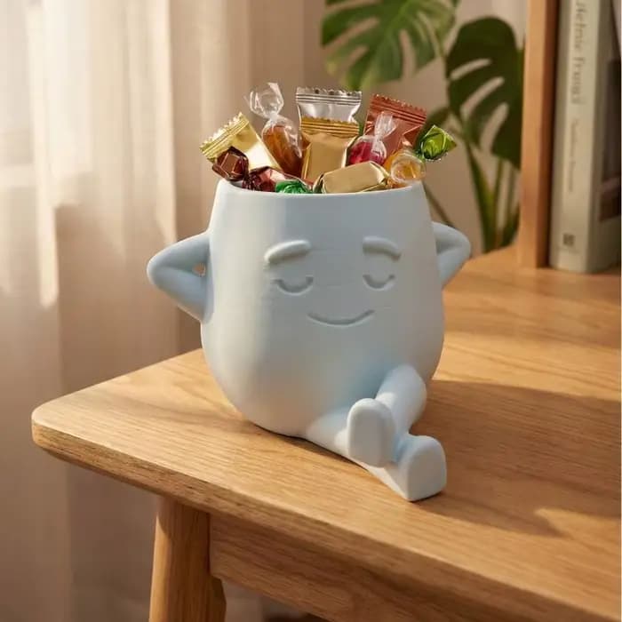 Pot de fleurs en résine en forme de tête de fleur mignon, pour intérieur et extérieur, design unique, pot de jardin en forme de chaise, décoration maison et jardin