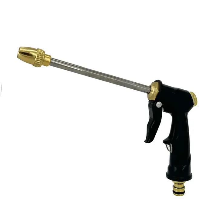 Pistolet à eau haute pression avec buse métallique réglable pour le nettoyage de la Machine de lavage de voiture