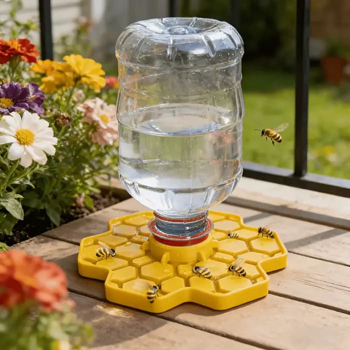 Abreuvoir pour abeilles avec perchoir, station d'hydratation sécurisée pour abeilles, pour jardin, p