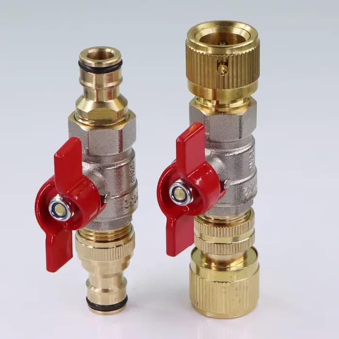Adaptateur de tuyau de robinet à bille en laiton, connecteur rapide de sucette, rallonge de raccord