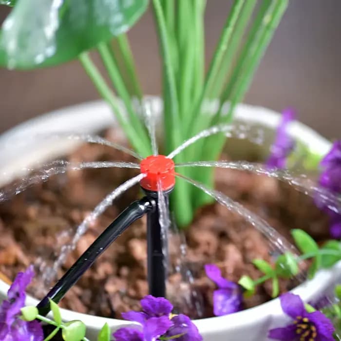 Goutteur d'Irrigation Réglable, Buse d'Irrigation de Jardin, Micro Goutte à Goutte, délégations, Cou