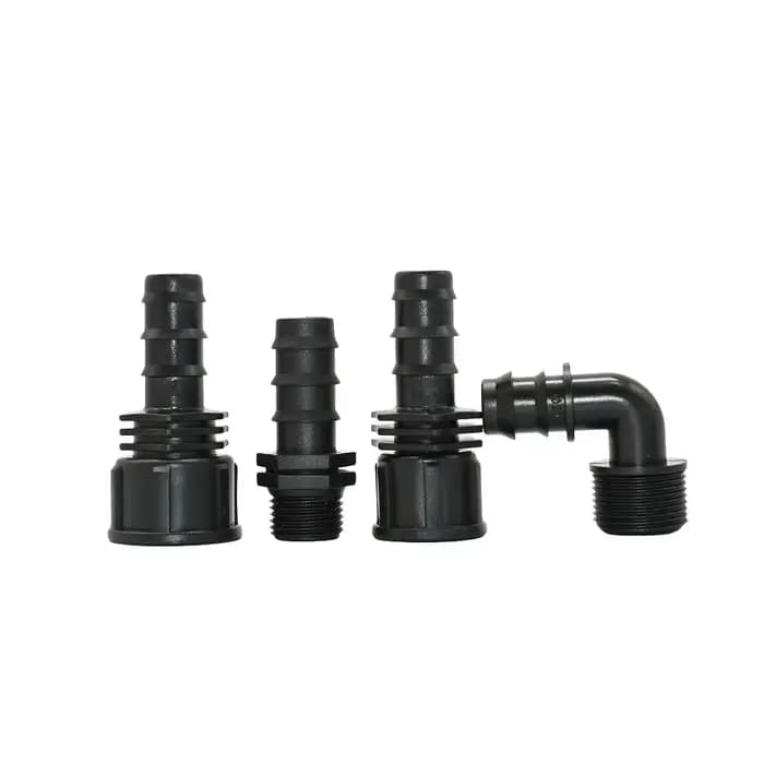 Connecteur de tuyau en PE 16/20/25mm, 2 pièces, pour filetage 1/2 3/4 1 pouce, raccord de barbecue e