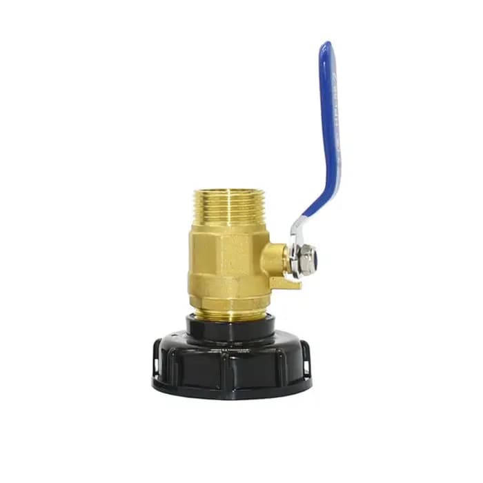 Connecteur à filetage mâle S60 à 1/2 3/4 1 pouce, Valve en laiton, adaptateur de robinet de réservoi