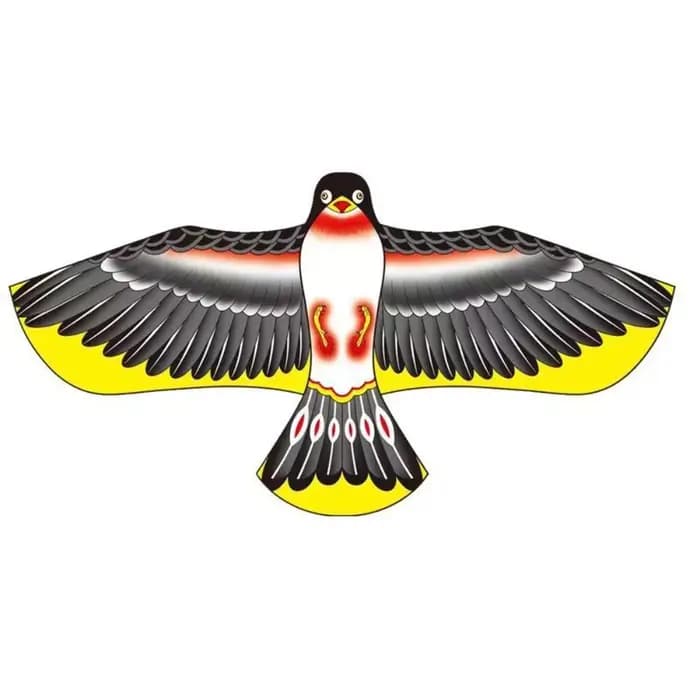 Cerf-volant effaroucheur d'oiseaux en forme de faucon volant