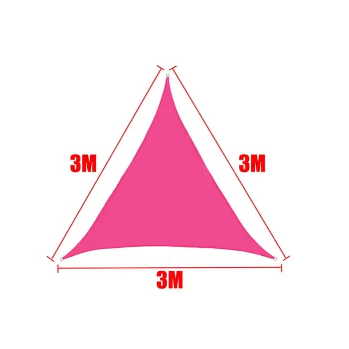 Voile pare-soleil étanche Rose rouge 420D carré Rectangle Triangle jardin terrasse auvent piscine ombre Camp randonnée
