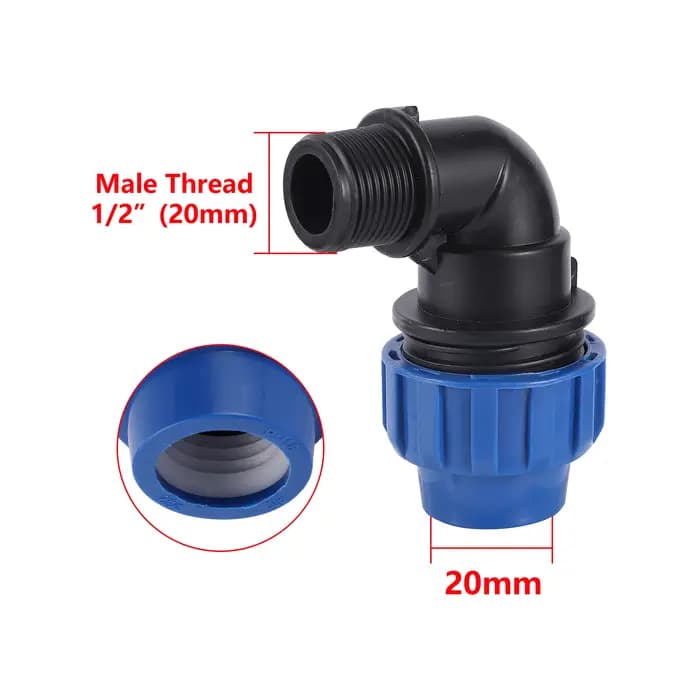 Adaptateur de connecteur de tuyau PE mâle