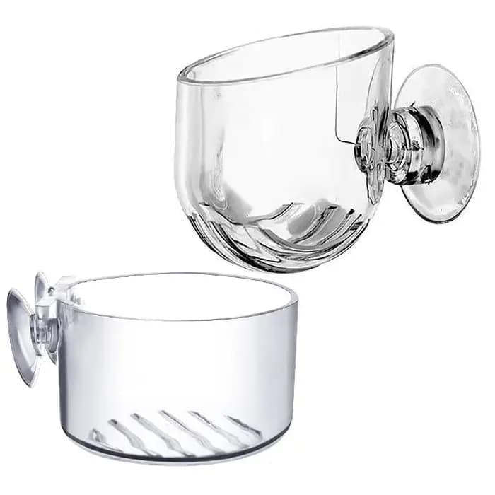 Pot pour plantes aquatiques en acrylique avec ventouse