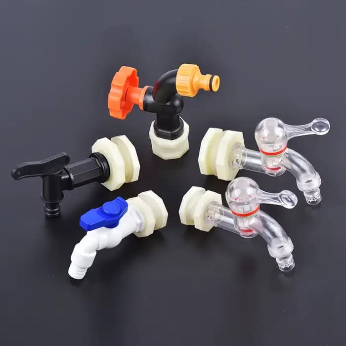 Connecteur de réservoir d'eau en plastique ABS, 1/2 "3/4" pouces, Valve de robinet d'aquarium, clois