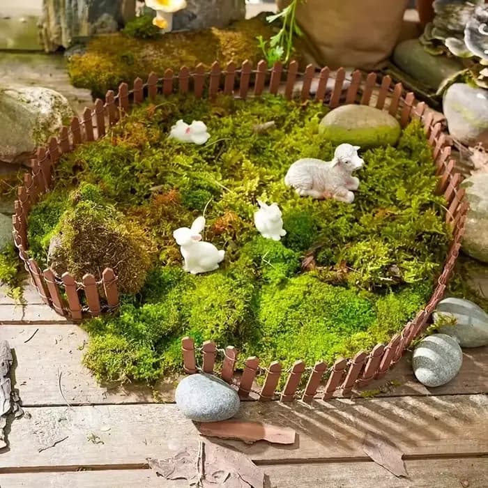 Mini clôture, décoration de jardin et de bonsaï, clôture de jardin de conte de fées, décoration en b