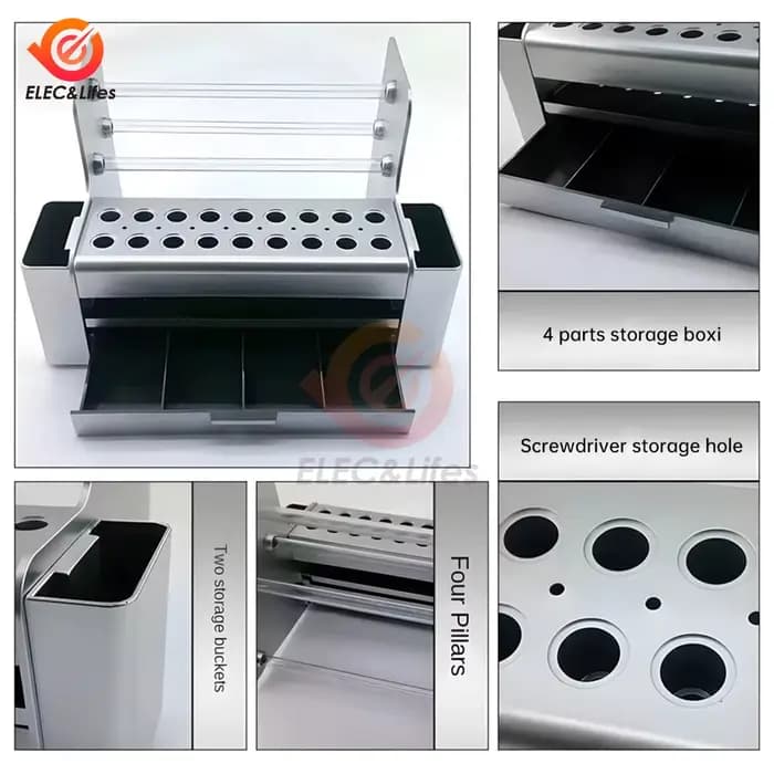 Boîte de rangement multifonctionnelle pour outils d'entretien
