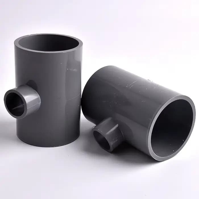 Connecteur en T de réduction de tuyau en PVC, diamètre intérieur de 20 ~ 63mm, tube précieux d'irrig