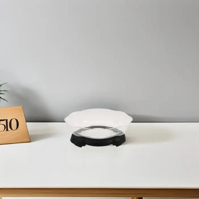 Lot de 2 pots de fleurs transparents en forme de lotus, pour nénuphars, culture hydroponique, conteneur pour plantes d'intérieur, bureau, balcon