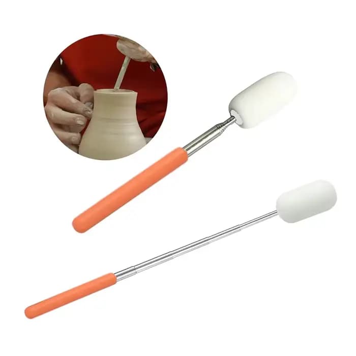 Bâton télescopique en éponge absorbante pour poterie