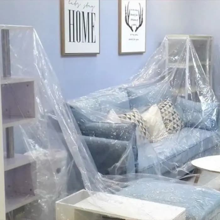 Film plastique transparent pour serre, tunnel polyvalent, film transparent anti-poussière en PE, couverture pour serre de culture, accessoires de jardin