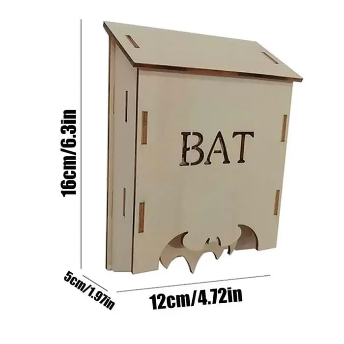 Nichoir en bois pour chauves-souris d'extérieur, abri de jardin, habitat naturel pour la faune, cont