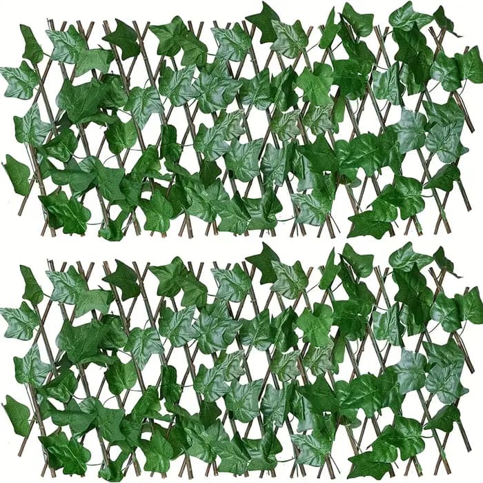 Fausse Clôture Télescopique en Bois pour Décoration de Jardin