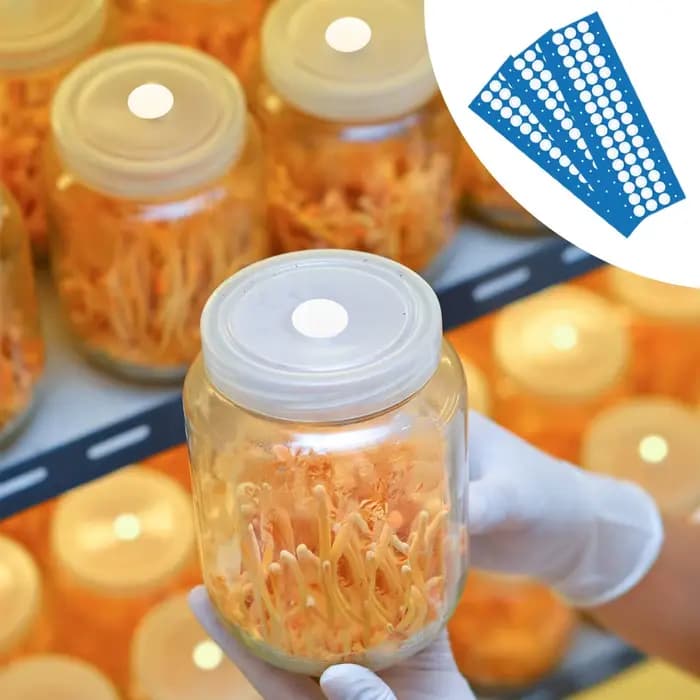 Autocollant adhésif de filtre synthétique ID-20mm, 48 pièces/pièce, PTFE 0,2 um, Membrane imperméabl