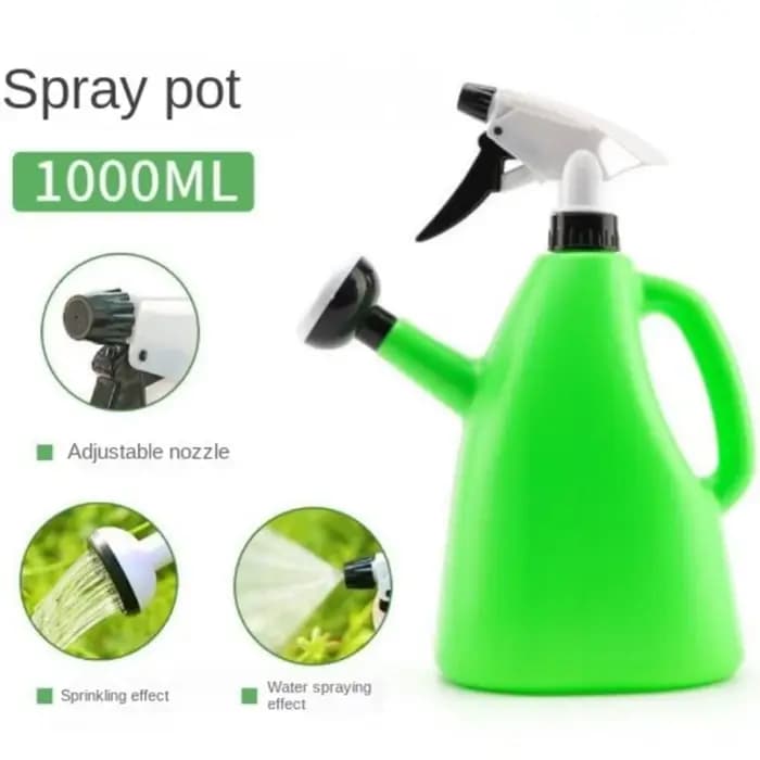 Arrosoir en plastique Pot fournitures de jardinage plantes de jardin pression réglable pulvérisation bouilloire d'eau intérieure 1L pulvérisateur de fleurs maison