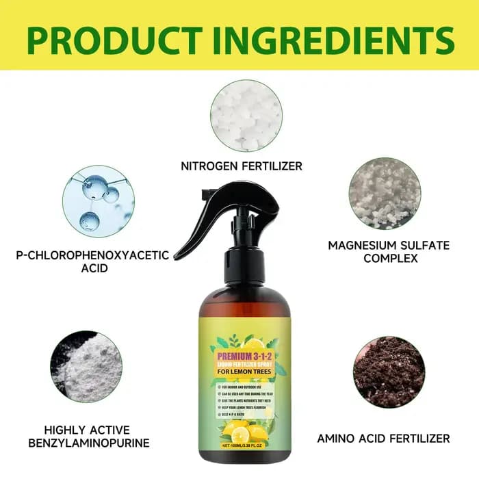 Engrais liquide biologique 100 ml pour feuilles de citronniers