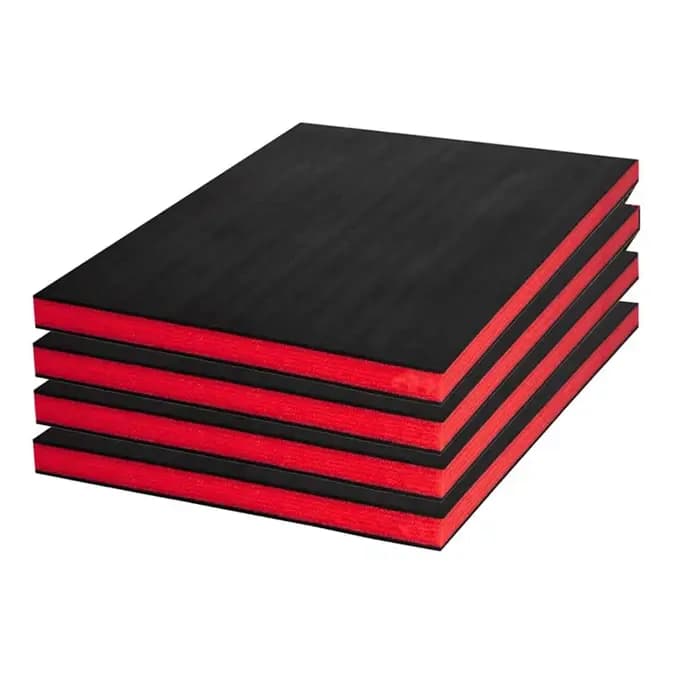 A02F - Inserts en mousse compatibles pour boîte à outils rigide, lot de 4, 16x12x1 pouces, mousse po
