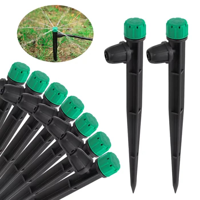 Arroseur à pointes réglable, support à 8 trous, goutteur de jardin, pelouse, fleur en pot, arrosage,