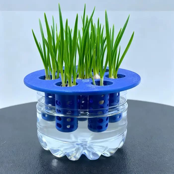 Lot de 2 pots de pépinière de jardin à 7 trous pour ail et oignon