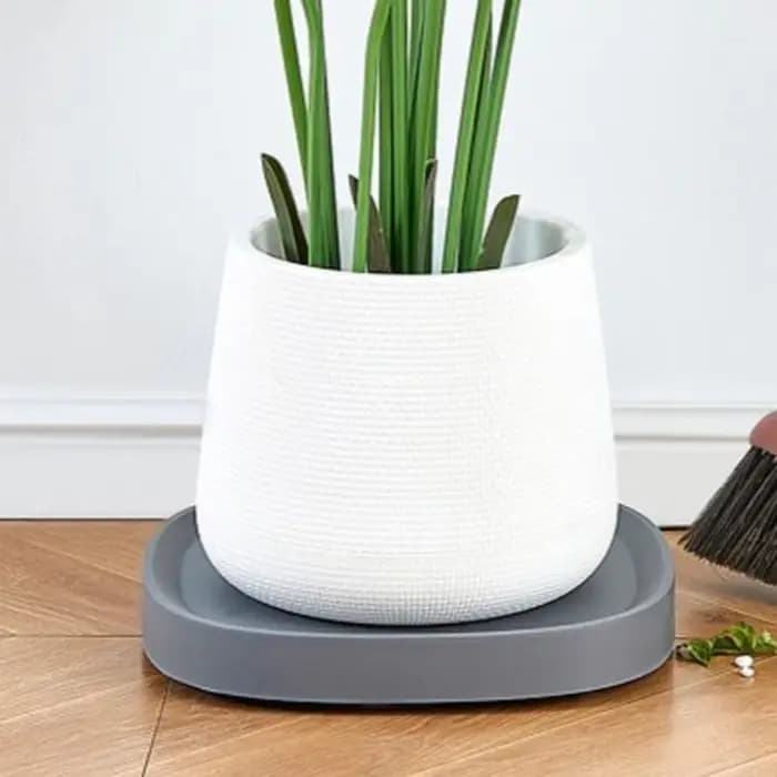 Plateau mobile carré durable pour pot de fleurs