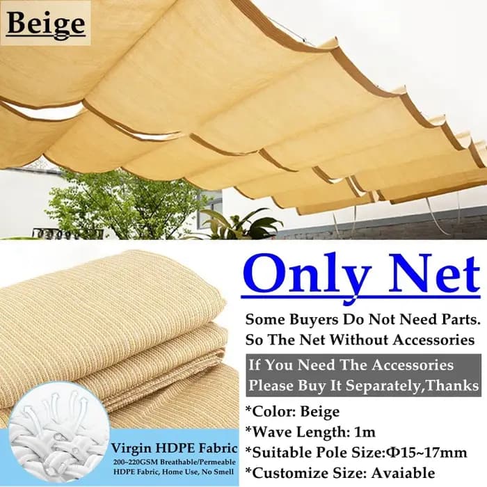 Pergola en tissu HDPE épais Anti-UV