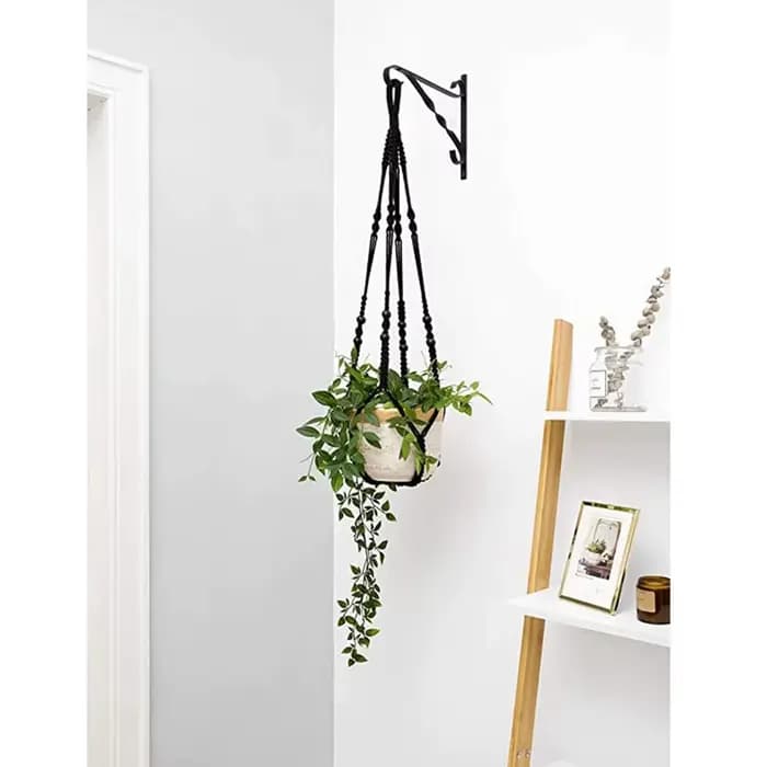Panier suspendu pour plantes vertes de jardinage, corde en coton, Pot de fleur, cintres pour plantes