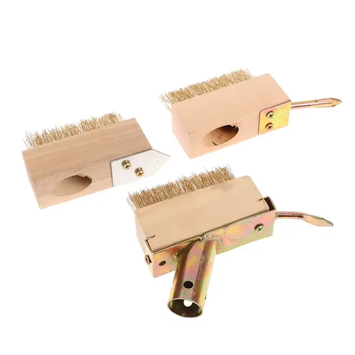 【Nice】Brosse à désherber en fil métallique pour jardin, outil de désherbage manuel réglable - Convient pour le nettoyage des terrasses, des balcons et des trottoirs | Brosse métallique