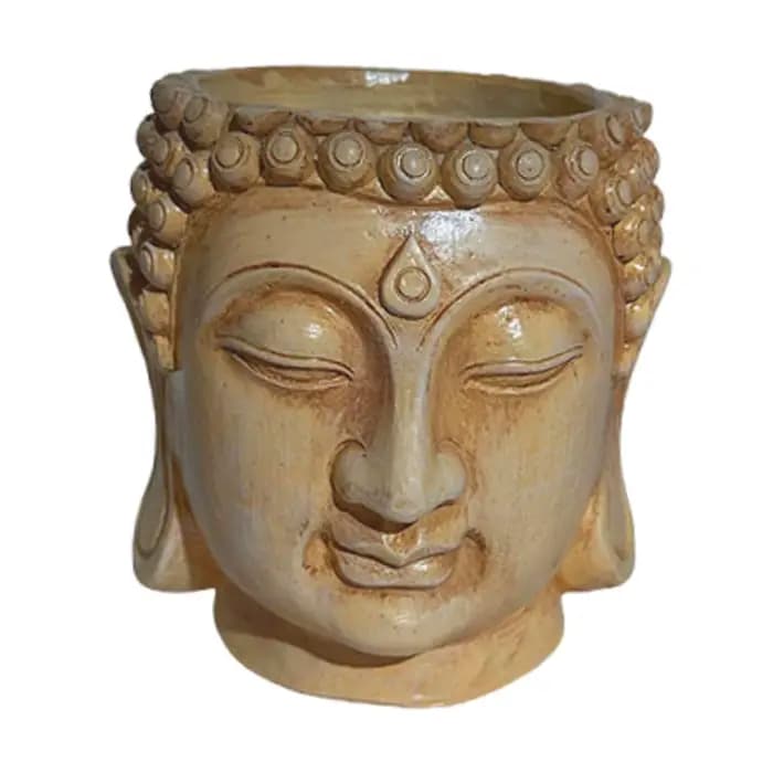 Pot de fleurs en résine en forme de Bouddha