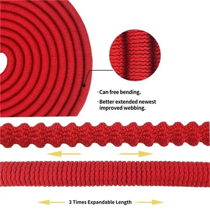 Tuyau d'arrosage extensible haute pression avec double connecteur métallique, tuyaux magiques de 25