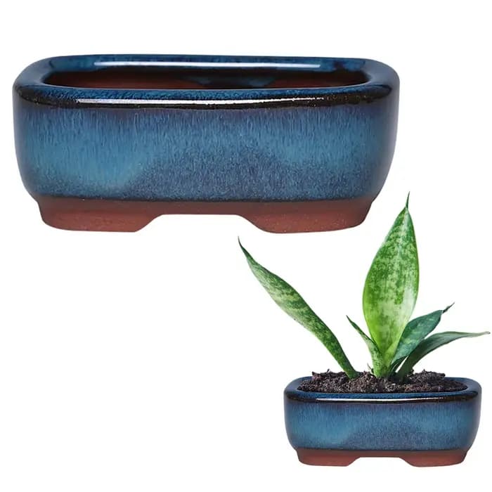 Pots de fleurs en céramique avec trou de vidange avec évent