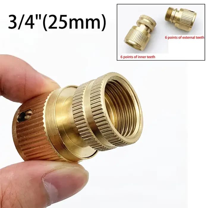 Connecteur rapide en cuivre à filetage mâle femelle de 3/4 pouces, 1 pièce, accessoires de connexion