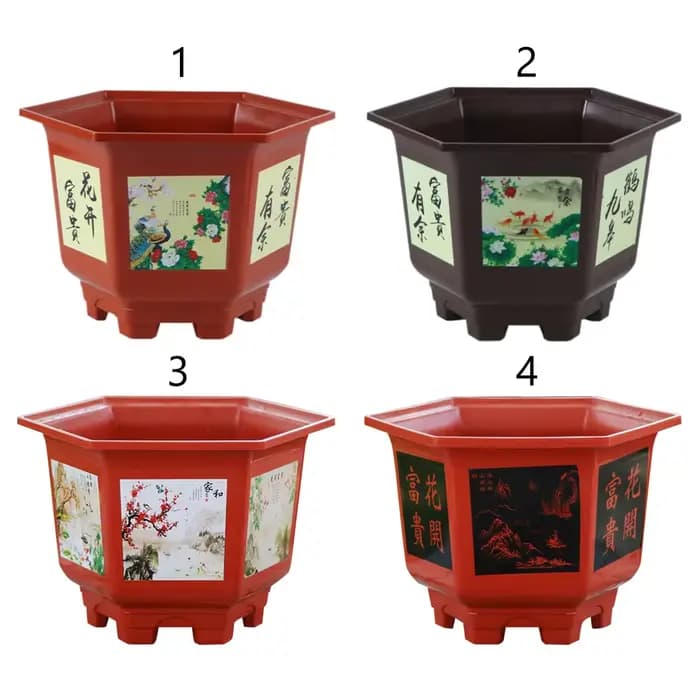 Pot de fleur en plastique durable, bonsaï en résine épaissie, fournitures de jardin, jardinière hydr