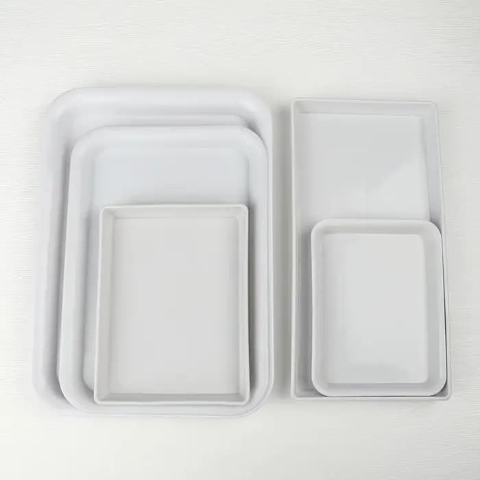 Pot de fleur en plastique pour l'intérieur et l'extérieur, plateaux d'égouttement, plante rectangula