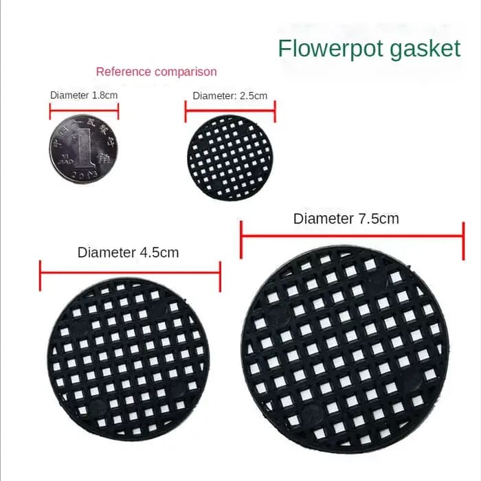 Tampon rond en maille pour pot de fleur, jardinière de bonsaï, polymères de grille astronomique, fil