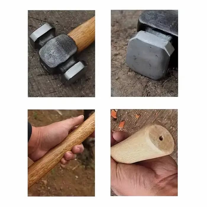Accessoires pour outils forgés à la main avec poignées en bois pour usage domestique