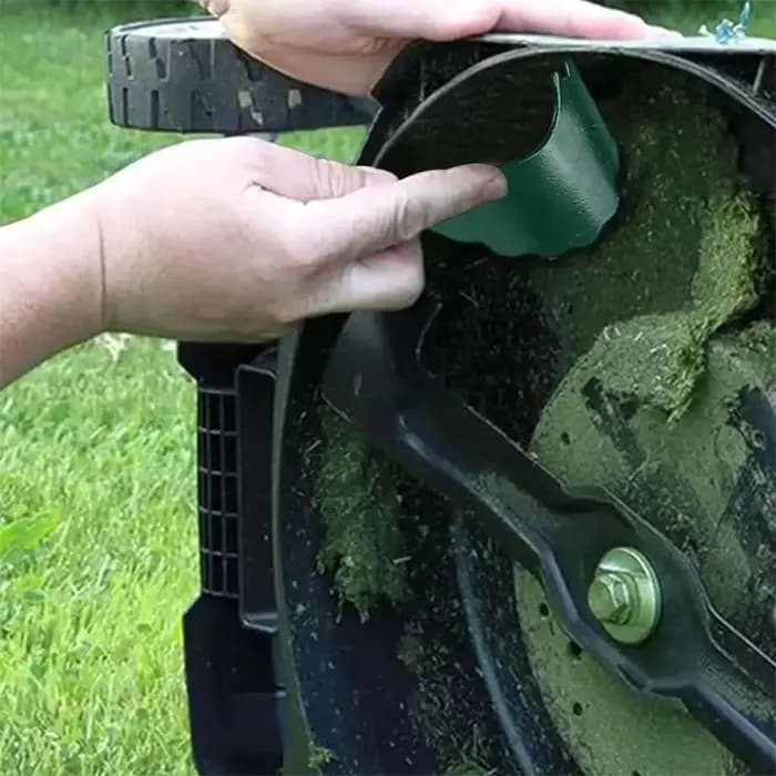 2026-Raclette de nettoyage pour tondeuse à gazon avec brosse et manche long ergonomique
