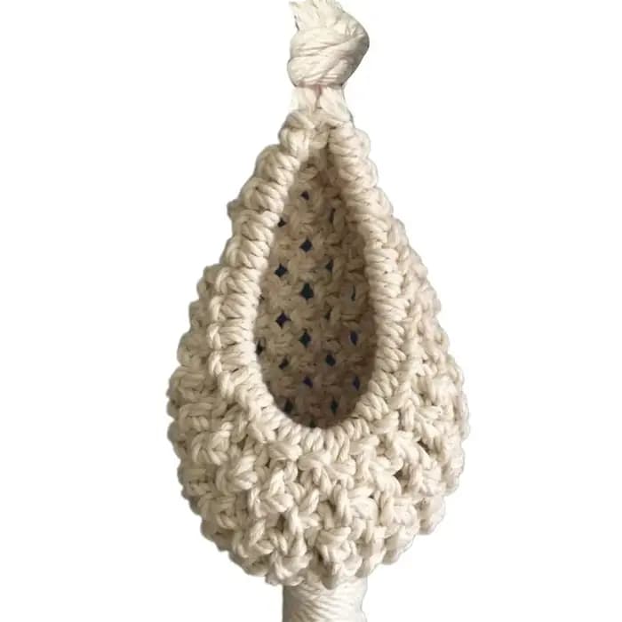 Mir en macramé fait à la main pour la décoration intérieure, cintre pour plantes vertes, pot de fleurs, jardinière de jardin, filet de tapisserie, sac