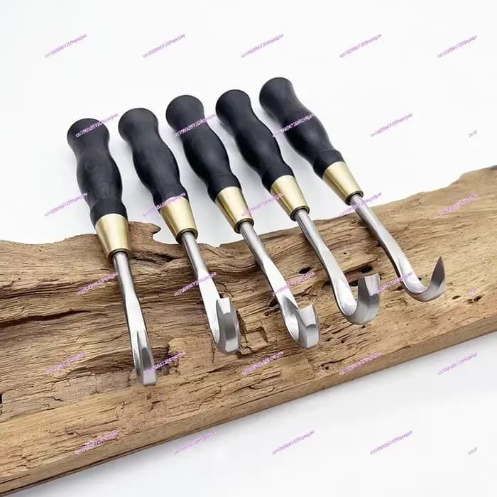 Ensemble d'outils de gravure de bonsaï | Couteau à crochet brossé pour la modélisation