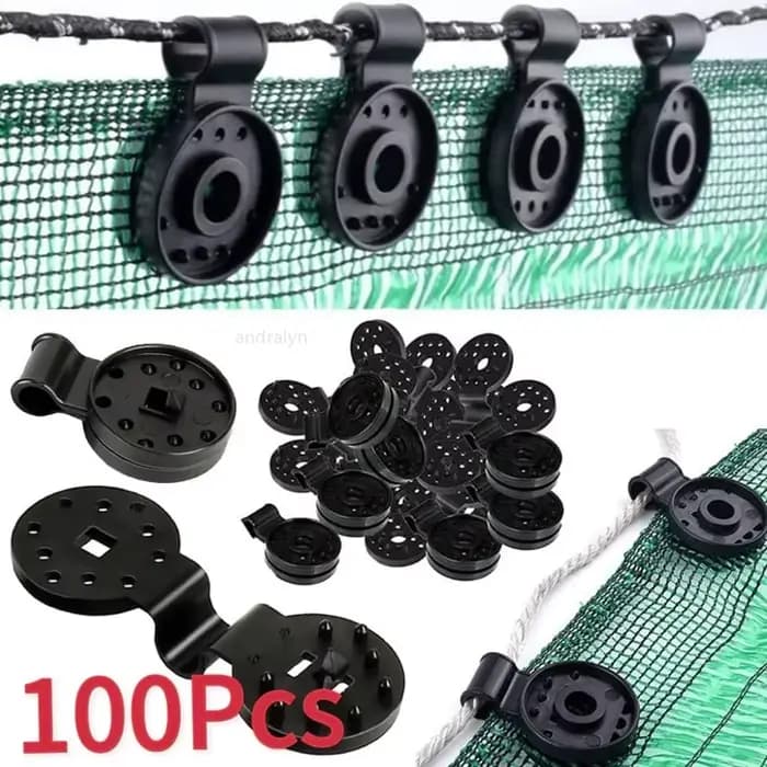 Clips en plastique pour auvent, clip de filet en tissu d'ombre extérieure, outils de jardin de campi