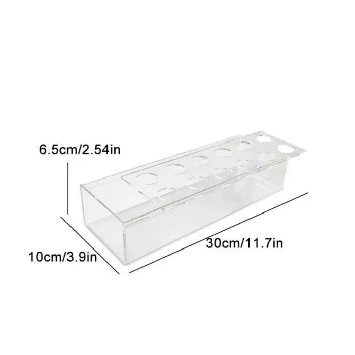 Pot de Base Rectangulaire en Acrylique Transparent pour Arrangement de Fleurs, Vase pour Restaurant,