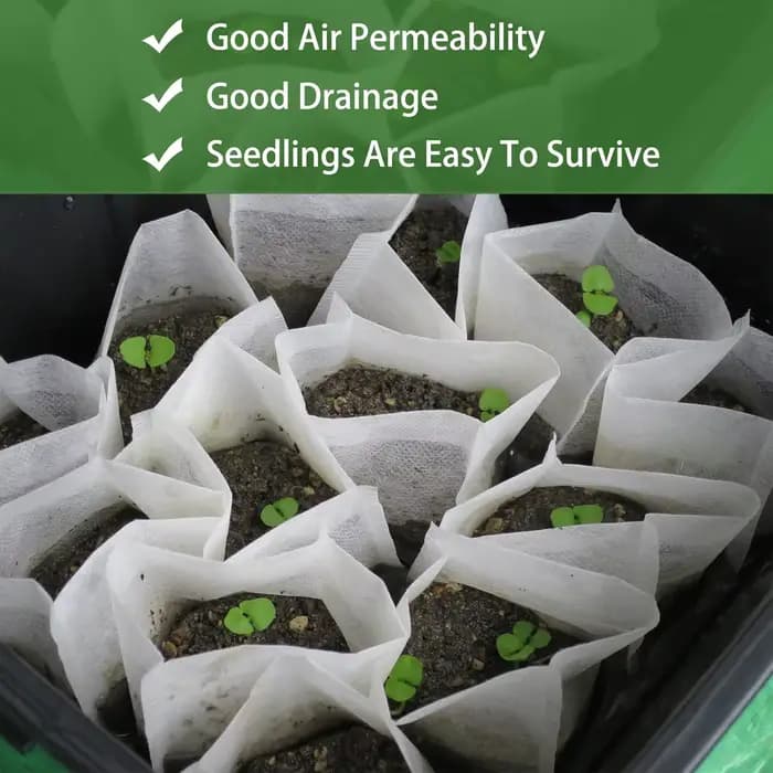 Sacs de culture de plantes Non tissées, 100 pièces, sacs de démarrage de graines, Pots de semis en t