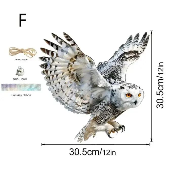 Répulsif d'Oiseaux Imperméable : Simulation Hibou
